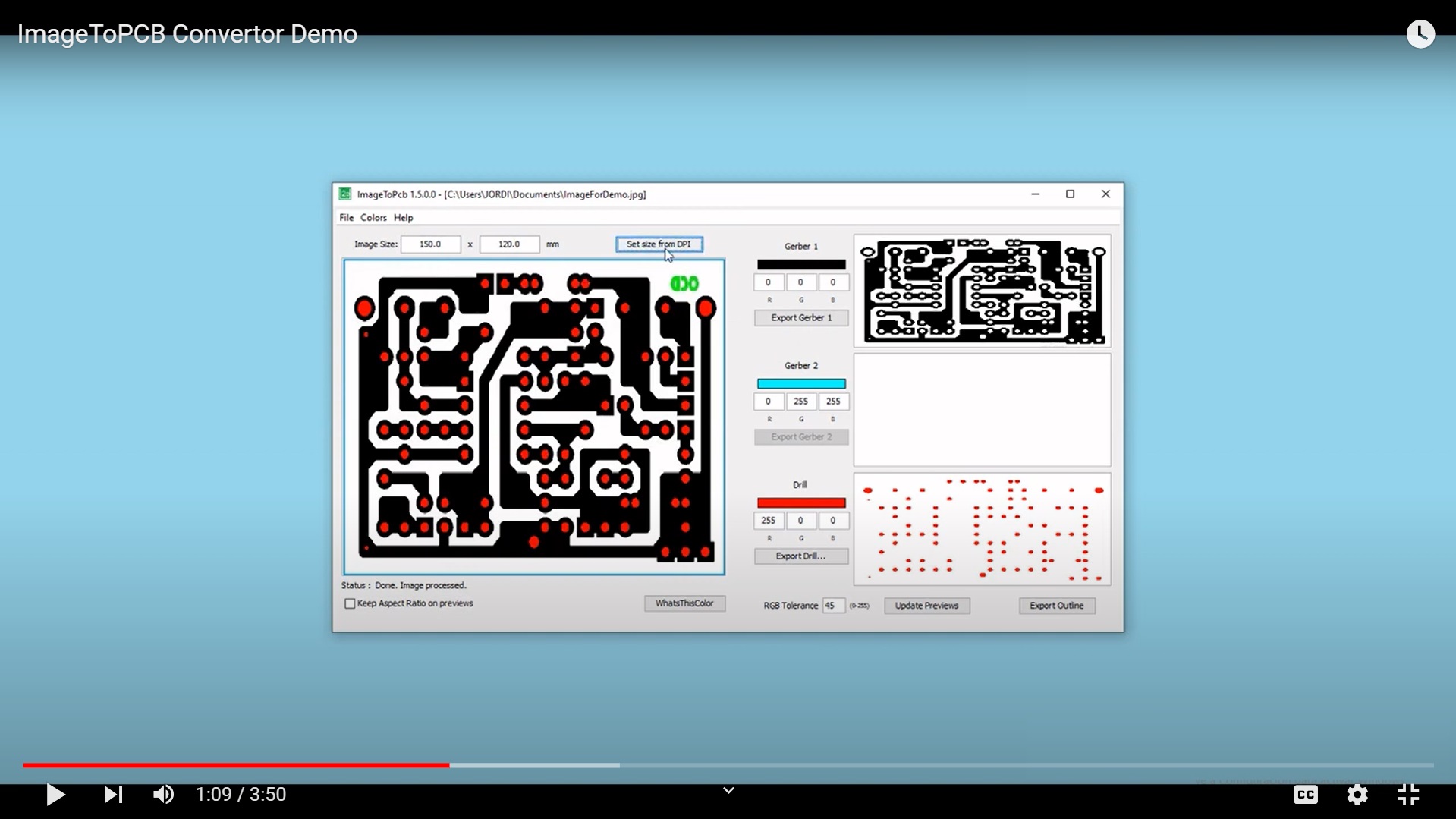 ImageToPCB demonstration video